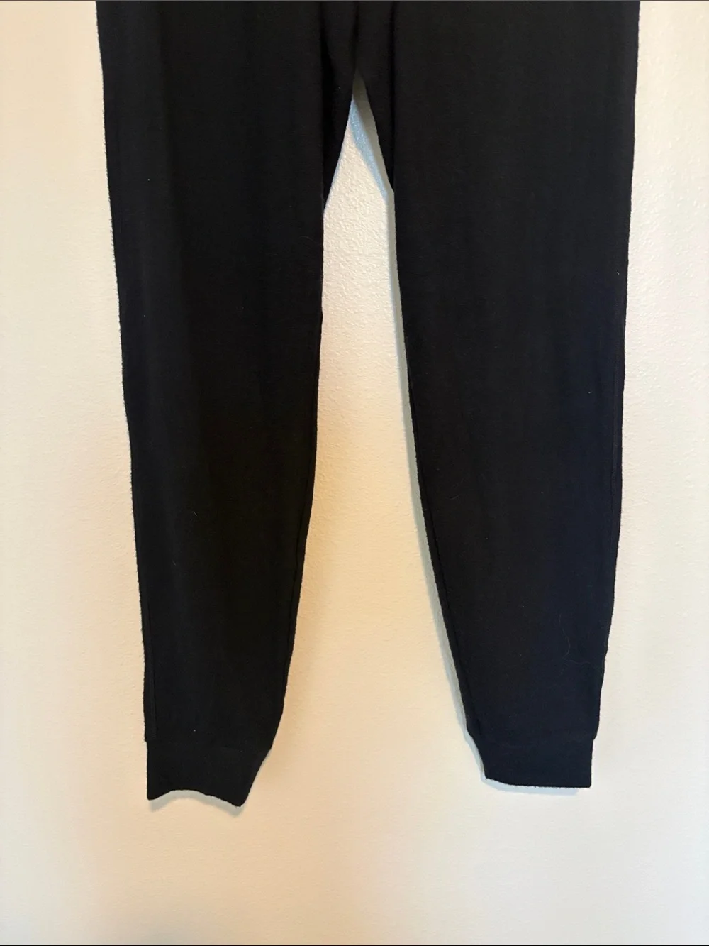 ALO Soho Mid-Rise Vegan Cashmere Stretch Jogger Sweatpants Loungewear Black XS